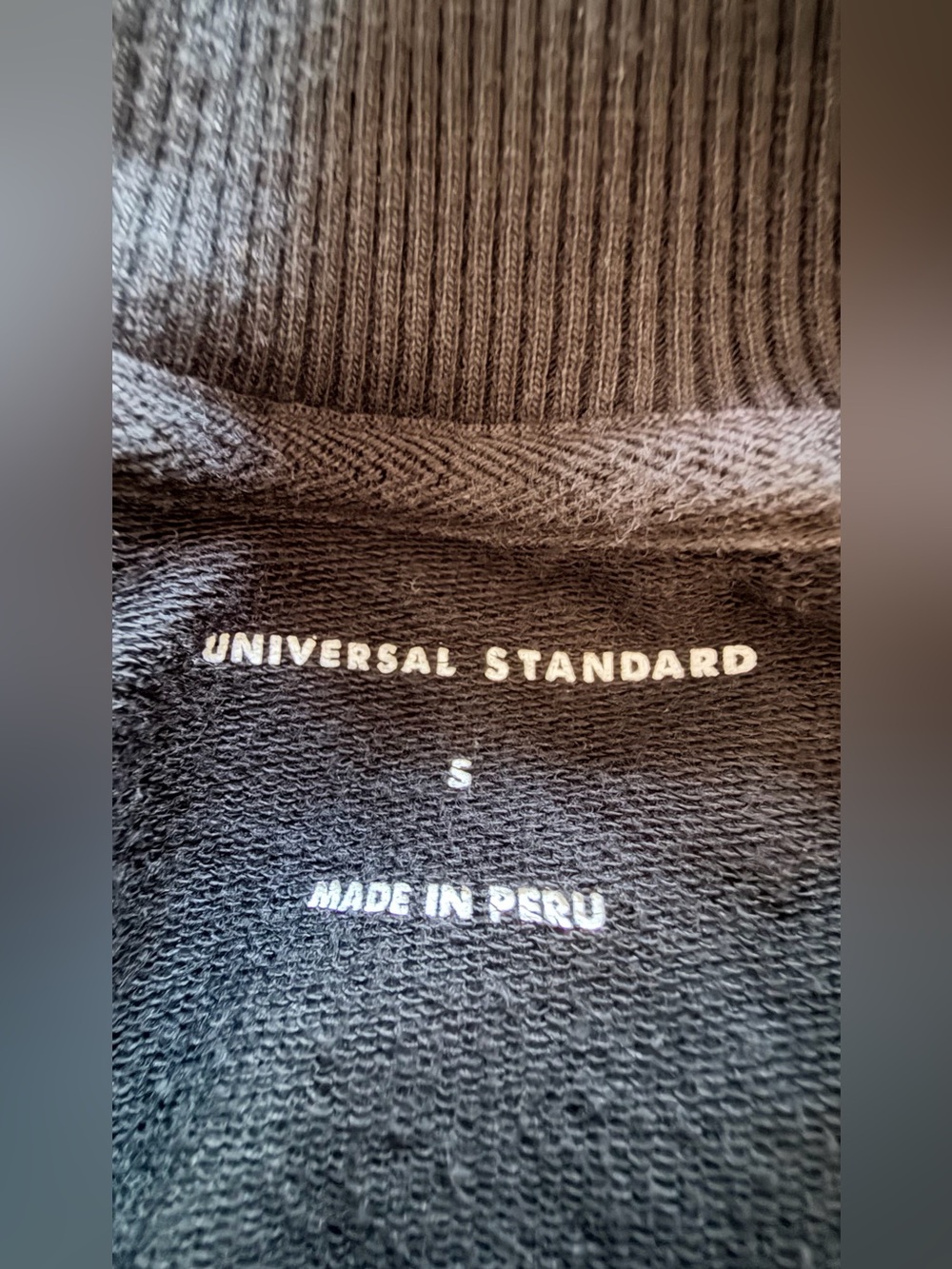 Universal Standard Zoe Half Zip Funnel Neck Pullover Sweatshirt Sz S Black - Picture 7 of 10